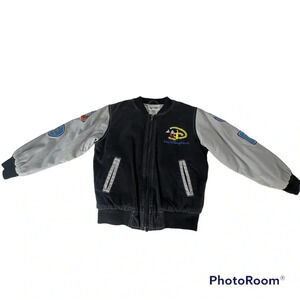 Walt Disney World Where Dreams Come True Bomber Patch Jacket Size S Full Zip